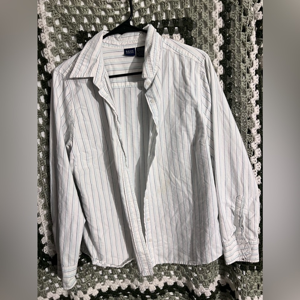 Basic Editions Long Sleeve striped Women’s Blouse